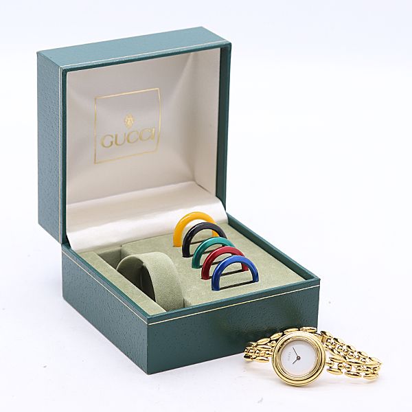 Gucci Change Bezel 11 12.2 Quartz White Dial Watch