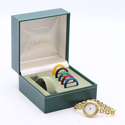 Gucci Change Bezel 11 12.2 Quartz White Dial Watch