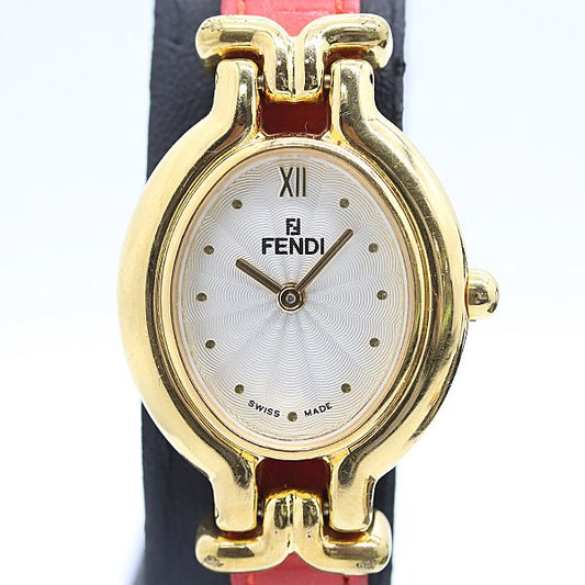 Fendi Box with Security Chameleon Quartz Silver Dial Watch