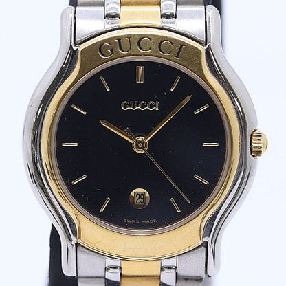Gucci Quartz Black Dial Date Combination Watch