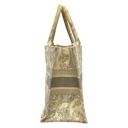 Dior Tote Book Vintage Small Ivory Light Gray Oblique — view 4