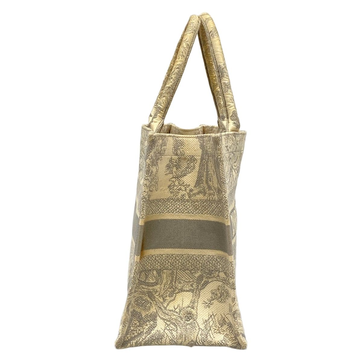 Dior Tote Book Vintage Small Ivory Light Gray Oblique — view 2