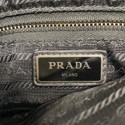 Prada Shoulder Bag Black Leather — view 8