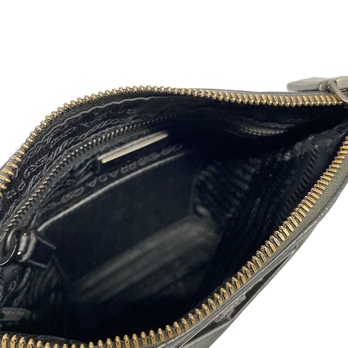 Prada Shoulder Bag Black Leather — view 7