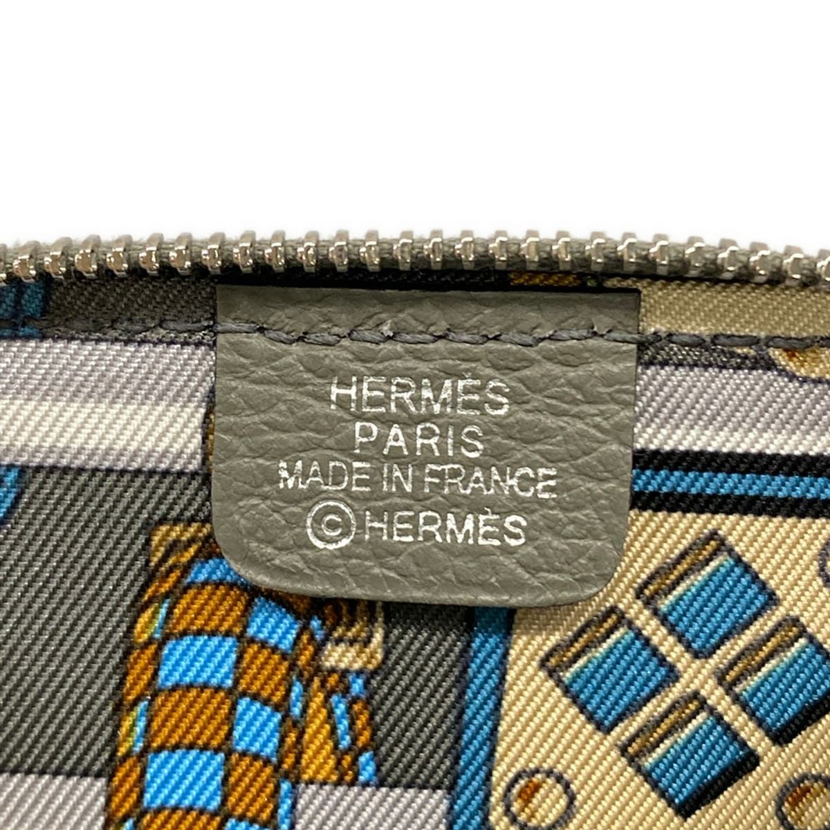 Hermes Coin Case Azap Compact Mini Silk in Grimeia — view 4
