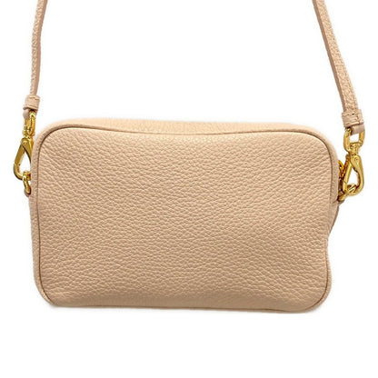 Prada Shoulder Bag Leather Light Pink Gold Strap Removable — view 3