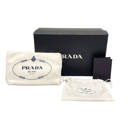 Prada Shoulder Bag Leather Light Pink Gold Strap Removable — view 8