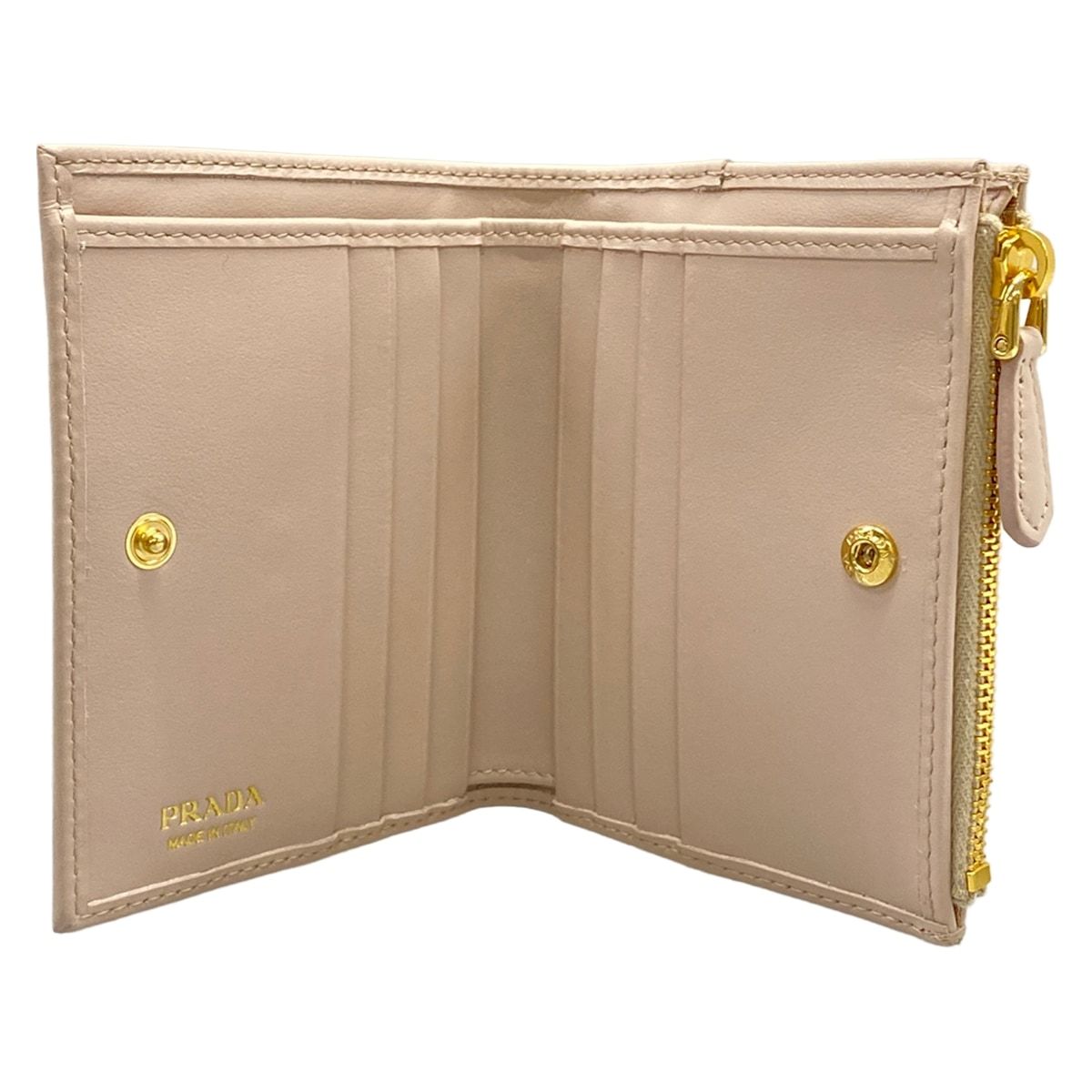 Prada Bifold Wallet Pink Leather — view 3
