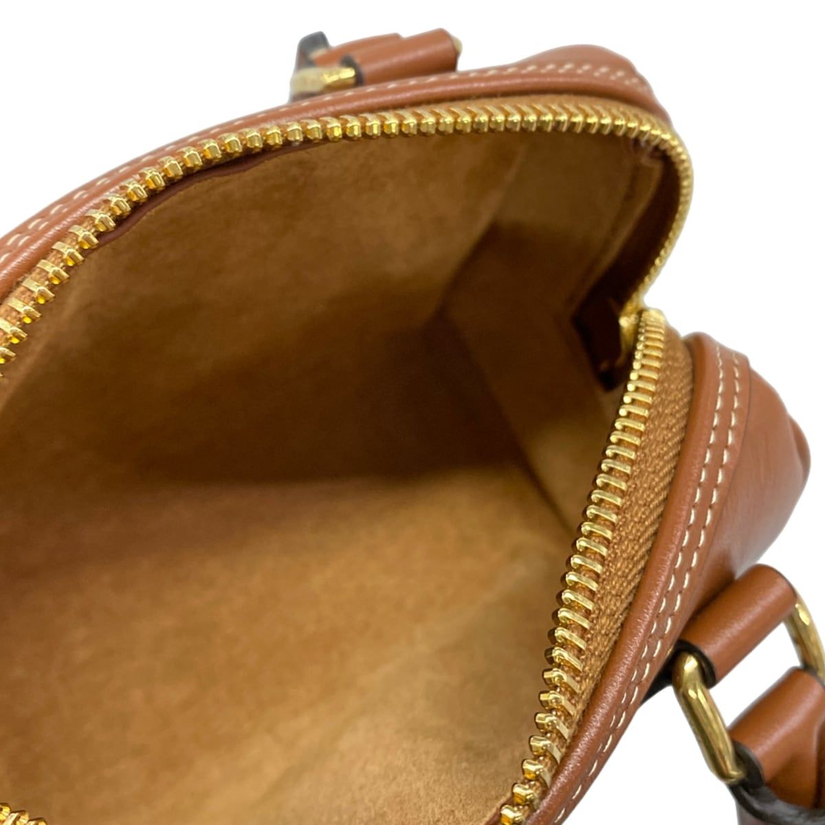Celine Handbag Mini Boston Cuill Triomphe Tan — view 7