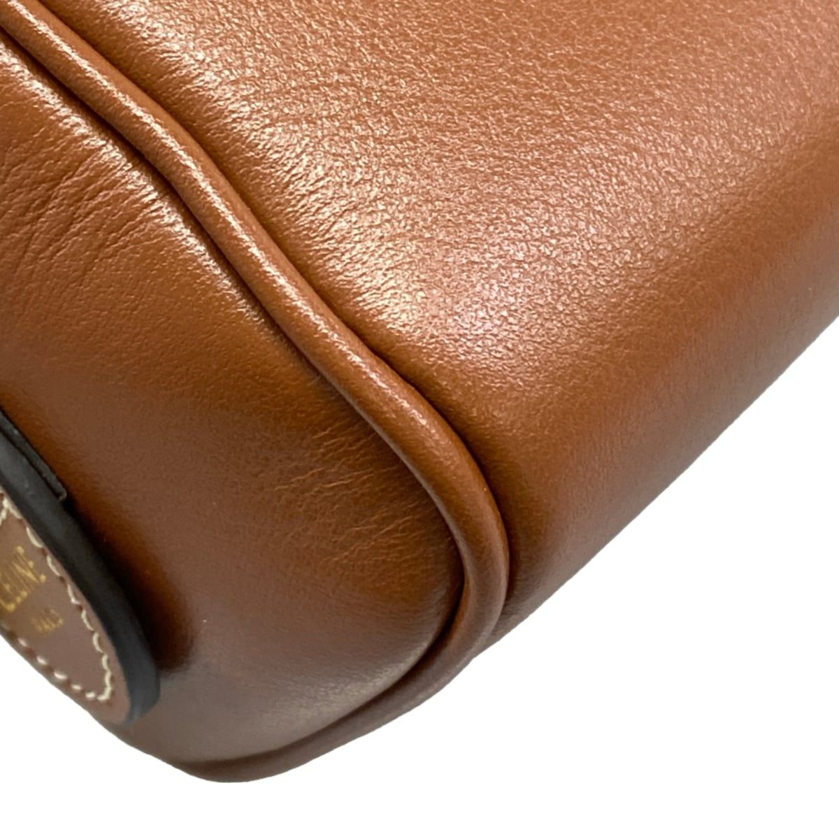 Celine Handbag Mini Boston Cuill Triomphe Tan — view 6