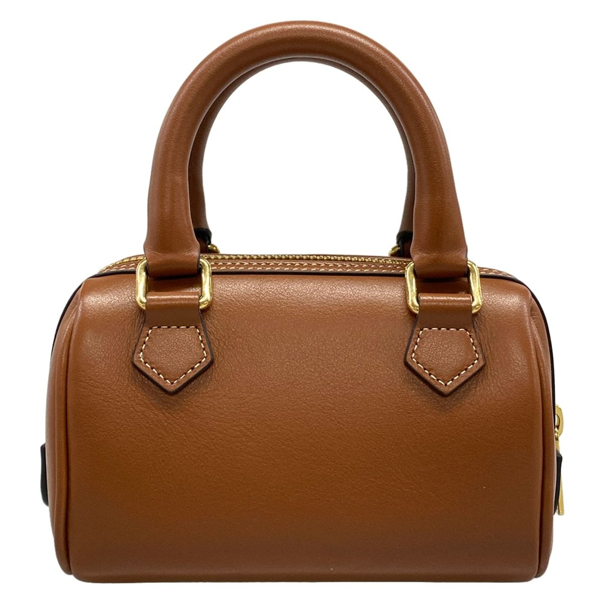 Celine Handbag Mini Boston Cuill Triomphe Tan — view 3