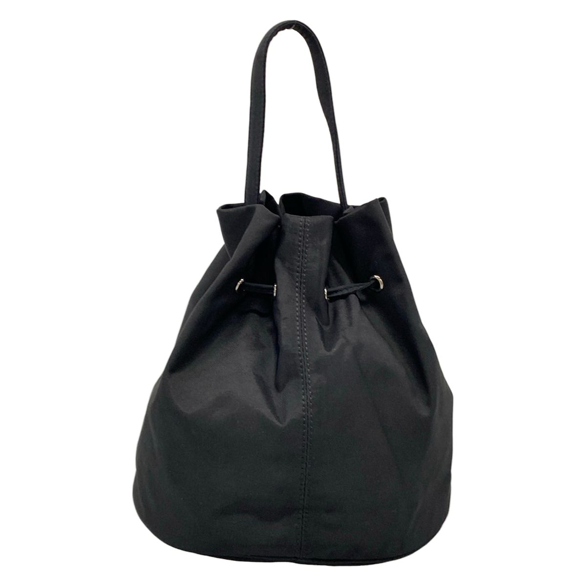 Balenciaga Handbag Wheel Drawstring Black White Embroidery — view 3