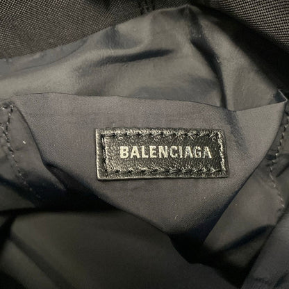 Balenciaga Handbag Wheel Drawstring Black White Embroidery — view 9