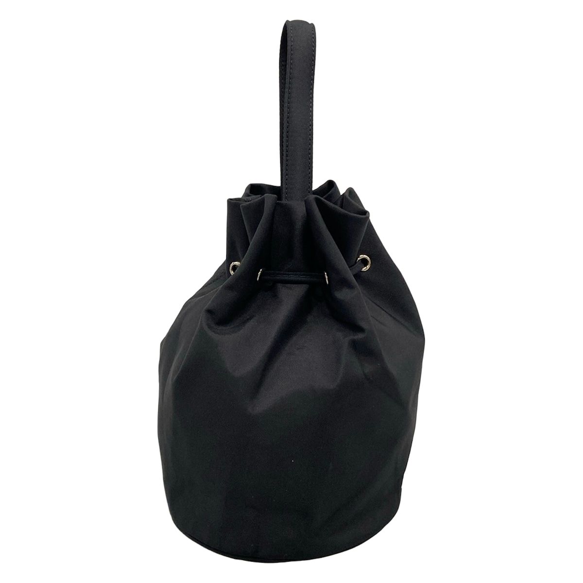 Balenciaga Handbag Wheel Drawstring Black White Embroidery — view 2