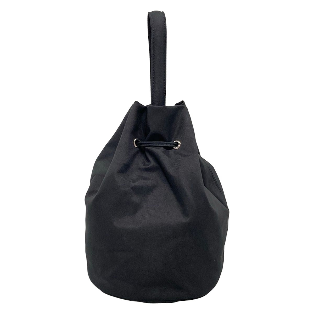 Balenciaga Handbag Wheel Drawstring Black White Embroidery — view 4