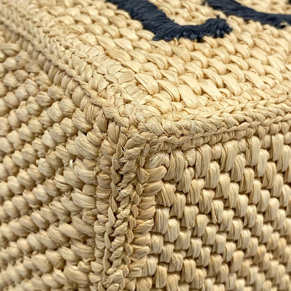 Loewe Tote Font Small Beige Brown Black Basket Embroidery Leather — view 6