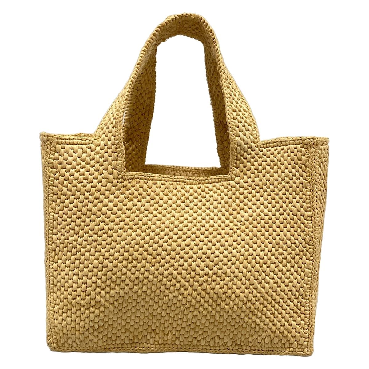 Loewe Tote Font Small Beige Brown Black Basket Embroidery Leather — view 3