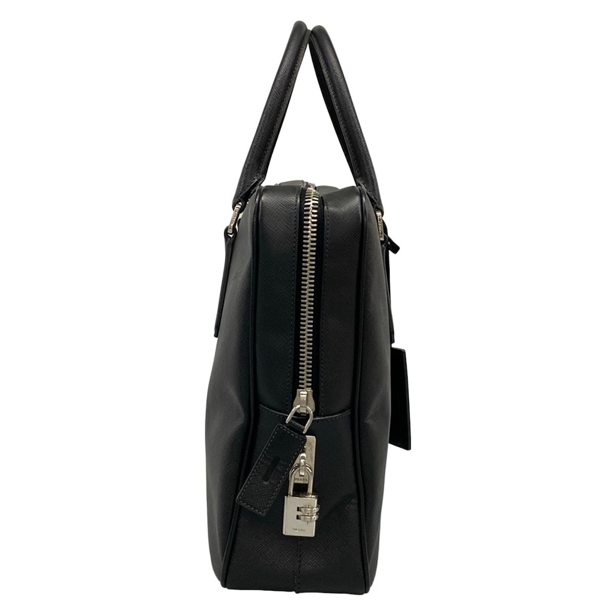 Prada Business Bag Black No Lock Leather — view 2