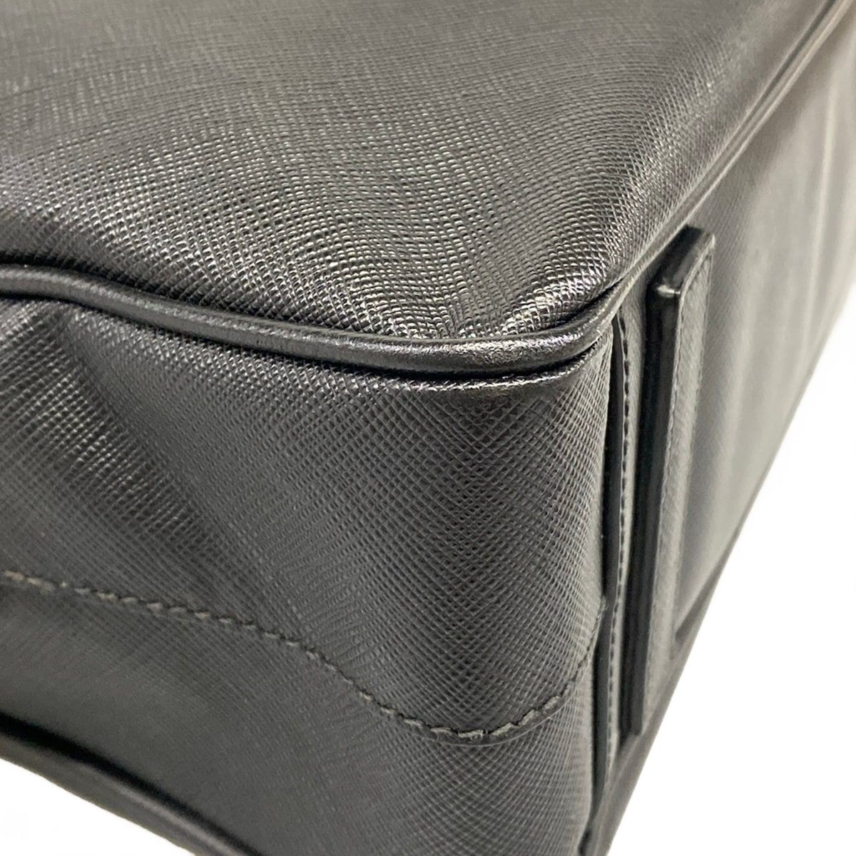 Prada Business Bag Black No Lock Leather — view 6