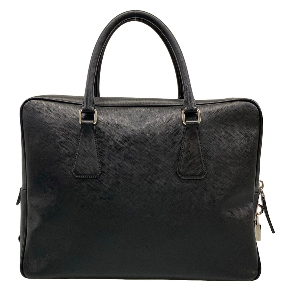 Prada Business Bag Black No Lock Leather — view 3