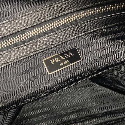Prada Business Bag Black No Lock Leather — view 9