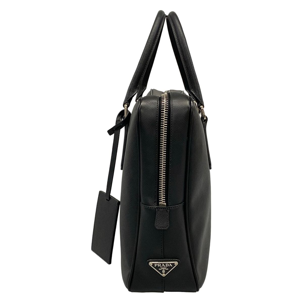 Prada Business Bag Black No Lock Leather — view 4