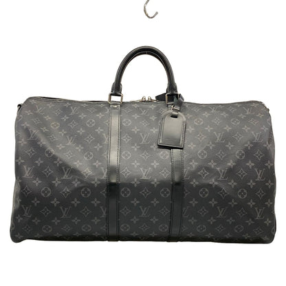 Louis Vuitton Boston Bag Monogram Eclipse Keepall Bandouliere 55