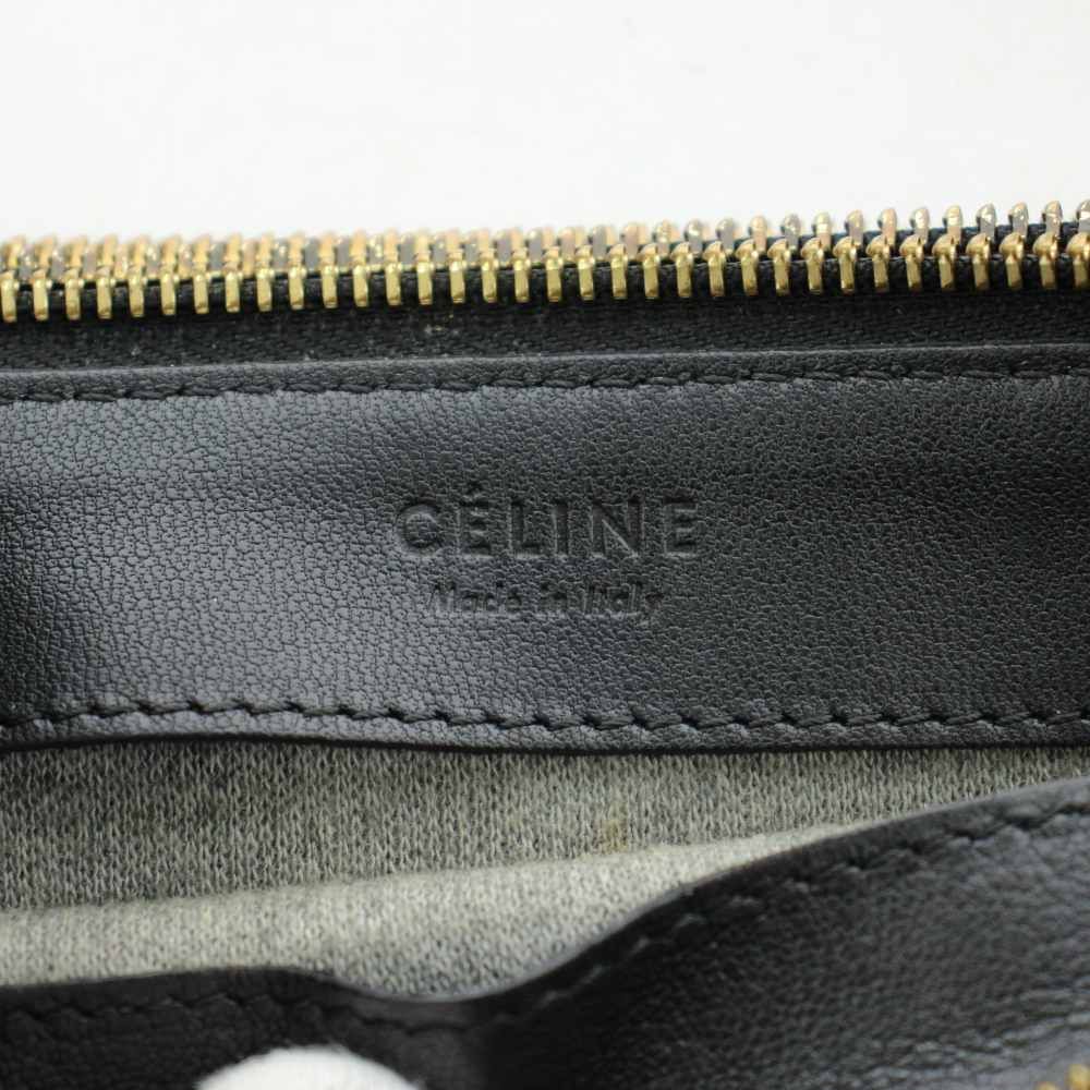 Celine Trio Shoulder Bag Leather Black — view 3