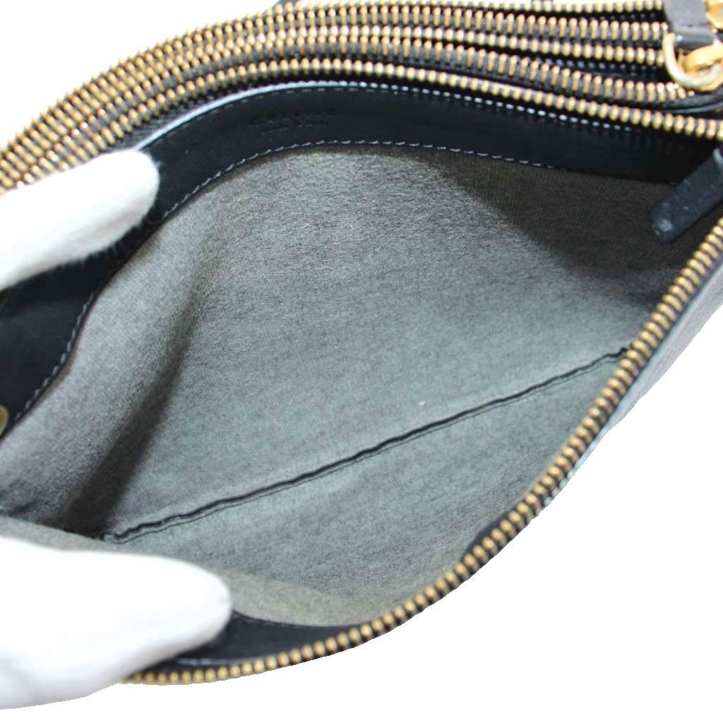 Celine Trio Shoulder Bag Leather Black — view 6