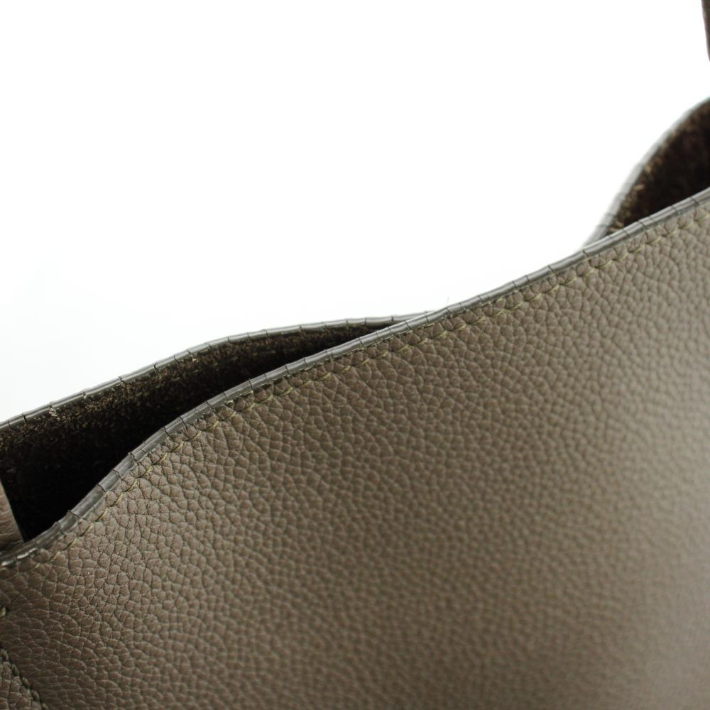 Celine Cabas Phantom Small with Tassel Tote Shoulder Bag Leather Gray — view 7