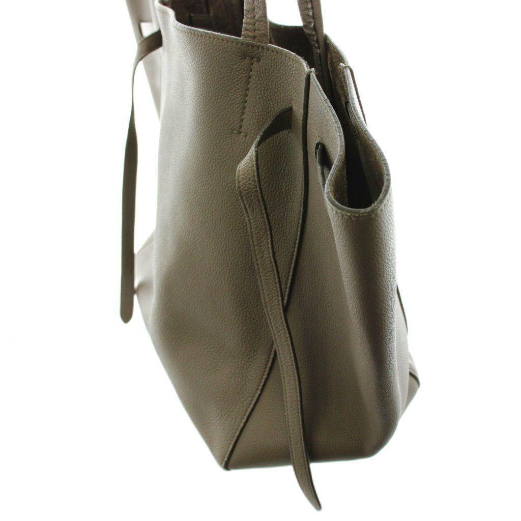 Celine Cabas Phantom Small with Tassel Tote Shoulder Bag Leather Gray — view 4