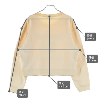 Chanel Camellia Front Bead Sweatshirt Ivory — view 9
