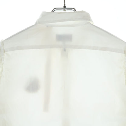 Moncler Simone Rocha Pearl Logo Shirt Dress Ivory — view 4