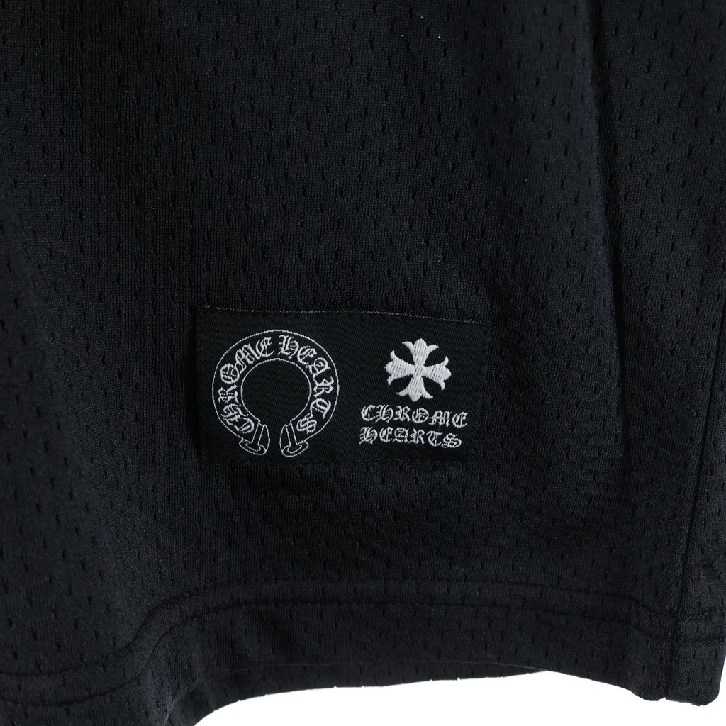 Chrome Hearts Mesh Warm UP Jersey Varsity CH Printed Short Sleeve T-Shirt Black — view 6
