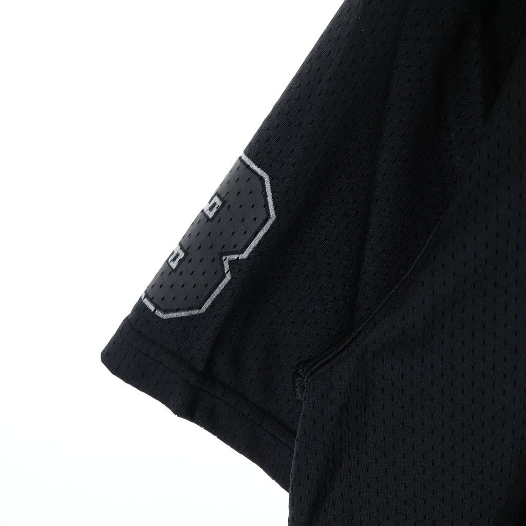 Chrome Hearts Mesh Warm UP Jersey Varsity CH Printed Short Sleeve T-Shirt Black — view 5