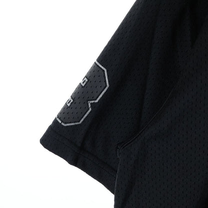 Chrome Hearts Mesh Warm UP Jersey Varsity CH Printed Short Sleeve T-Shirt Black — view 5
