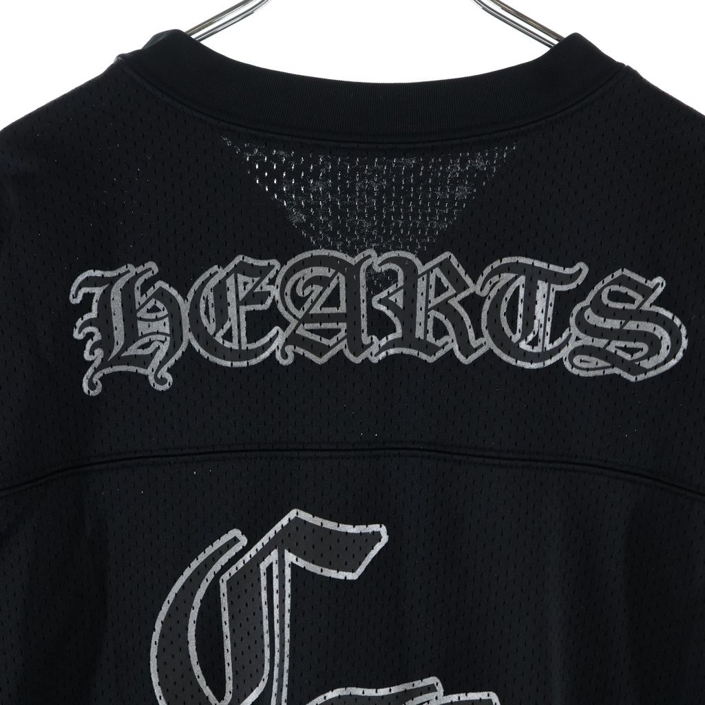 Chrome Hearts Mesh Warm UP Jersey Varsity CH Printed Short Sleeve T-Shirt Black — view 4