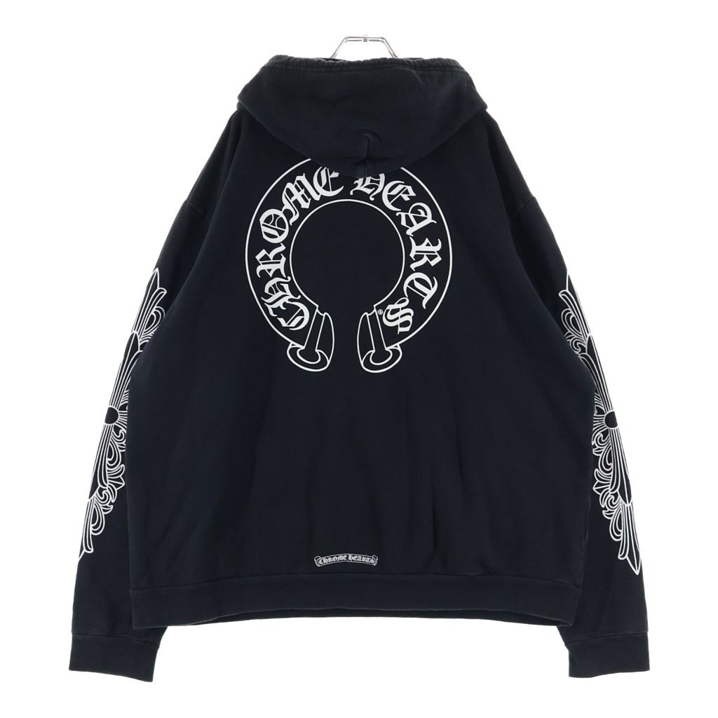 Chrome Hearts Sweatshirt Plvr Sleeve Floral Back Horse Shoe Print Pullover