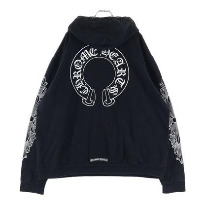 Chrome Hearts Sweatshirt Plvr Sleeve Floral Back Horse Shoe Print Pullover