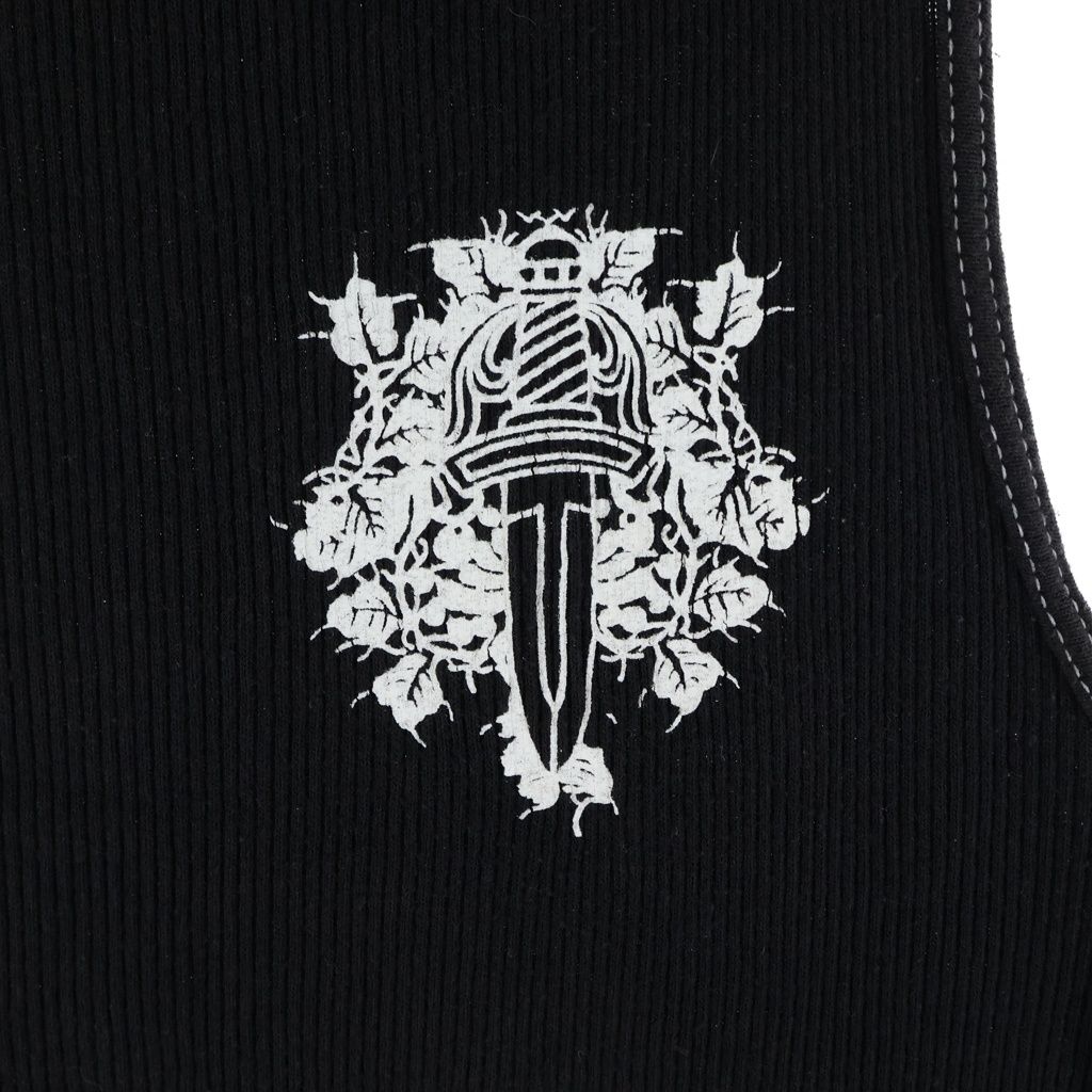 Chrome Hearts Vintage Vine Daga Tank Top Sleeveless Top Black — view 5