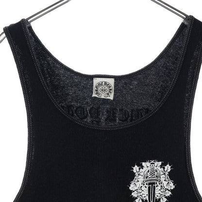 Chrome Hearts Vintage Vine Daga Tank Top Sleeveless Top Black — view 3