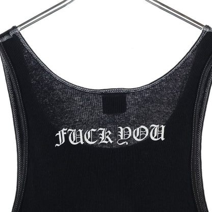 Chrome Hearts Vintage Vine Daga Tank Top Sleeveless Top Black — view 4