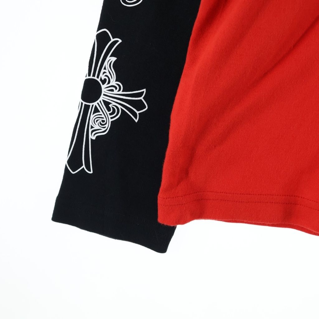 Chrome Hearts Neck Logo Sleeve Allover Pattern Raglan Long T-Shirt — view 5