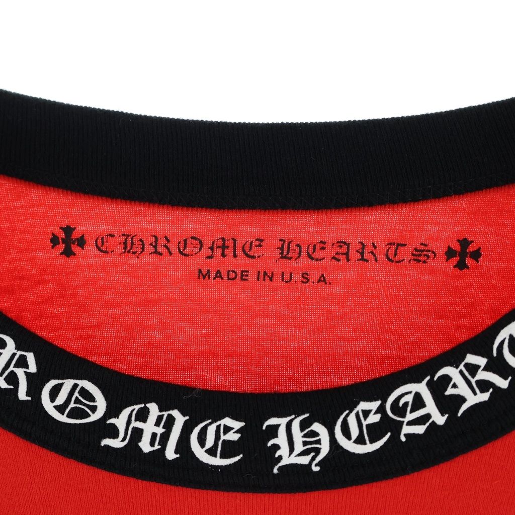 Chrome Hearts Neck Logo Sleeve Allover Pattern Raglan Long T-Shirt — view 7