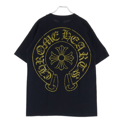 Chrome Hearts Vintage CH Plus Back Horse Shoe Print Short Sleeve T-Shirt