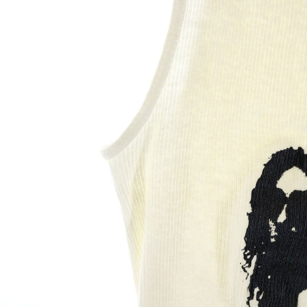Chrome Hearts Vintage Richard Stark Middle Finger Star Print Tank Top White — view 5