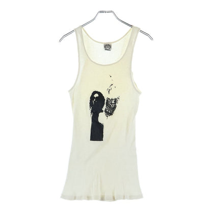 Chrome Hearts Vintage Richard Stark Middle Finger Star Print Tank Top White
