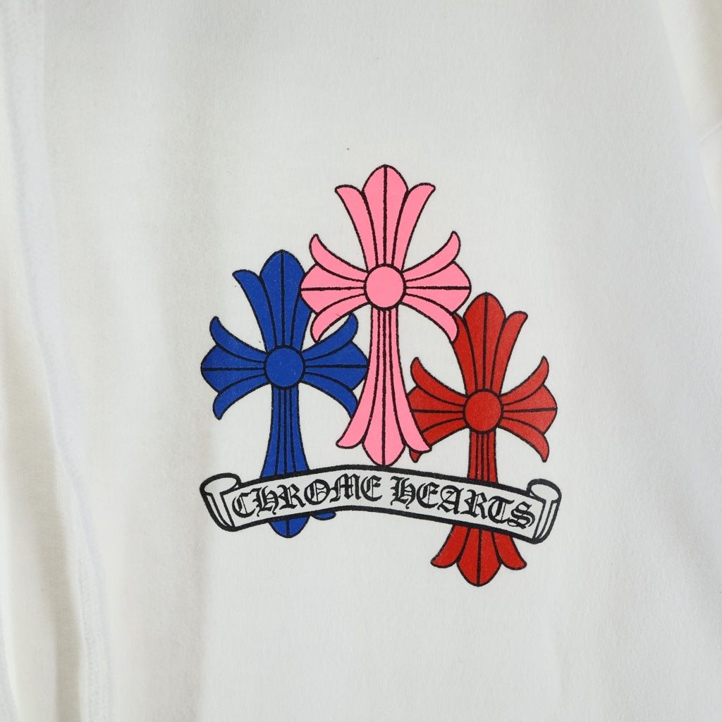 Chrome Hearts Mltcol Cem Crs HD Plvr Multi Cemetery Cross Print Pullover Hoodie — view 3