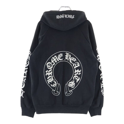 Chrome Hearts Vintage Sweatshirt HD Zip Arm Logo Print Lining Thermal Zip
