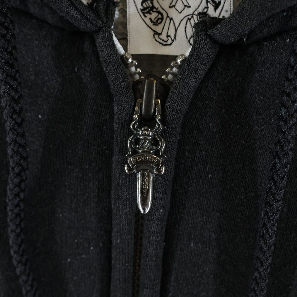 Chrome Hearts Vintage Sweatshirt HD Zip Arm Logo Print Lining Thermal Zip — view 6